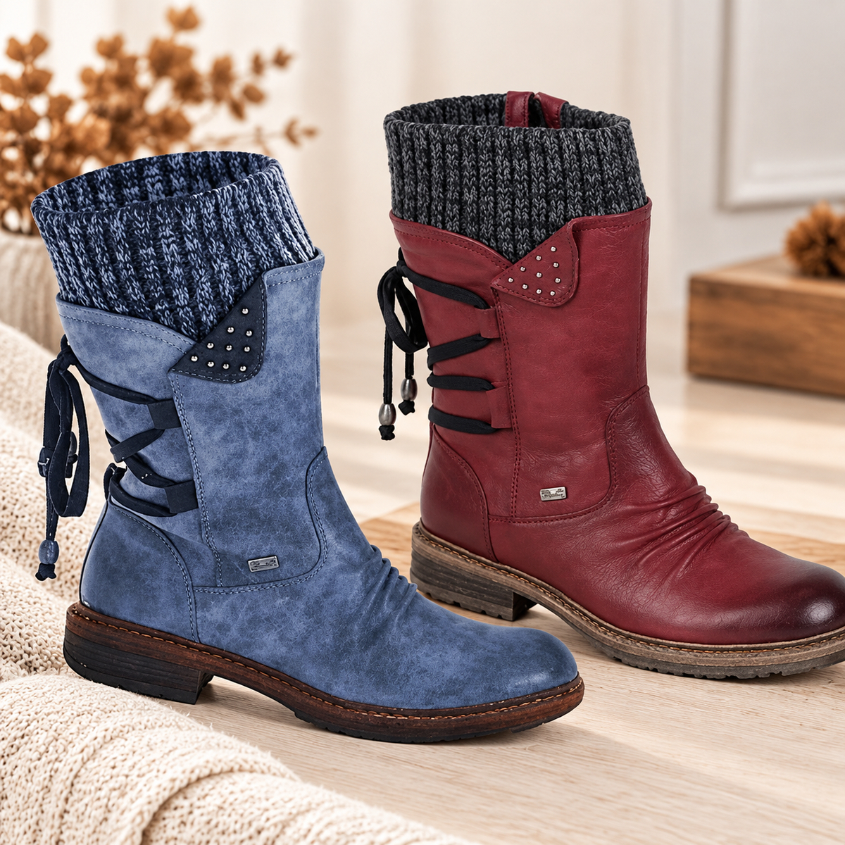 🔥 DERNIER JOUR -80 % ✨ Bottes d’hiver orthopédiques pour femmes avec doublure chaude en laine & soutien de la voûte plantaire ✅