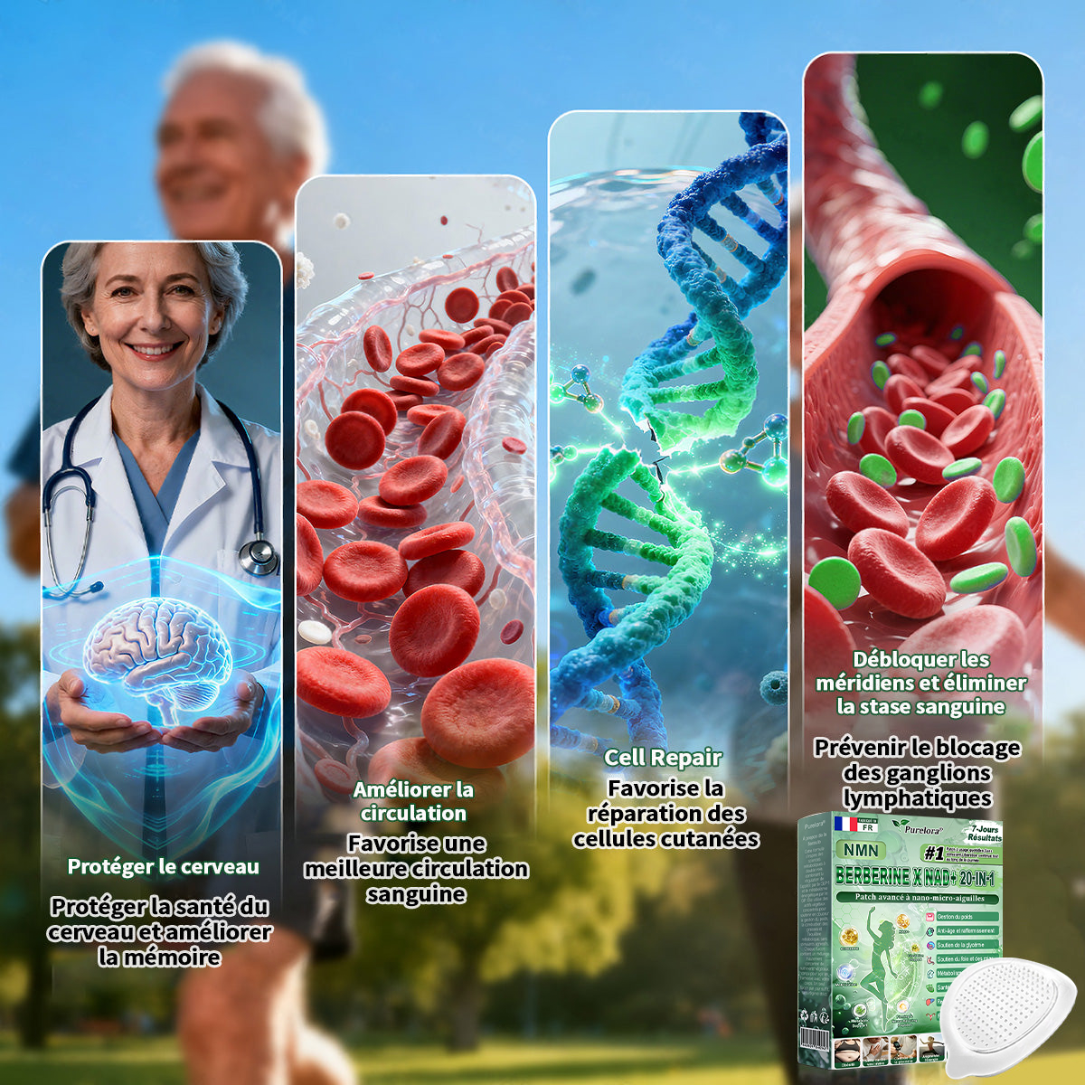 🇫🇷Pharmacie en ligne française🏥 p𝒖𝒓𝒆𝒍𝒐𝒓𝒂® NAD × 𝑬𝑮𝑪𝑮 20-𝒆𝒏-𝟏 𝐏𝐚𝙩𝙘𝙝 𝙈𝙞𝙘𝙧𝙤𝙣é𝙚𝒅𝒍𝒆 𝑨𝒗𝒂𝐧𝐜é 𝙉𝙖𝒏𝒐 (𝐔𝐧𝐞 𝐬𝐞𝐮𝐥𝐞 𝐟𝐨𝐢𝐬 𝐩𝐚𝐫 𝐣𝐨𝐮𝐫, 𝐜𝐡𝐚𝐧𝐠𝐞𝐦𝐞𝐧𝐭𝐬 𝐯𝐢𝐬𝐢𝐛𝐥𝐞𝐬 𝐞𝐧 𝟕 𝐣𝐨𝐮𝐫𝐬) ✅𝐏𝐨𝐮𝐫 𝐥’𝐨𝐛é𝐬𝐢𝐭é, 🅟🅔🅐🅤 🅡🅔🅛â🅒🅗é🅔,𝐝𝐢𝐚𝐛è𝐭𝐞, 𝐚𝐩𝐧é𝐞 𝐝𝐮 𝐬𝐨𝐦𝐦𝐞𝐢𝐥, 𝐩𝐫𝐨𝐛𝐥è𝐦𝐞𝐬 𝐚𝐫𝐭𝐢𝐜𝐮𝐥𝐚𝐢𝐫𝐞𝐬, 𝐞𝐭 𝐛𝐢𝐞𝐧 𝐩𝐥𝐮𝐬
