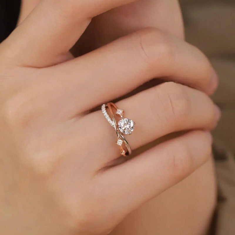 👩‍⚕️🔥 DERNIER JOUR -80% :👩‍⚕️ Bague de Magnétologie Lymphatique en Diamant CZTICLE®