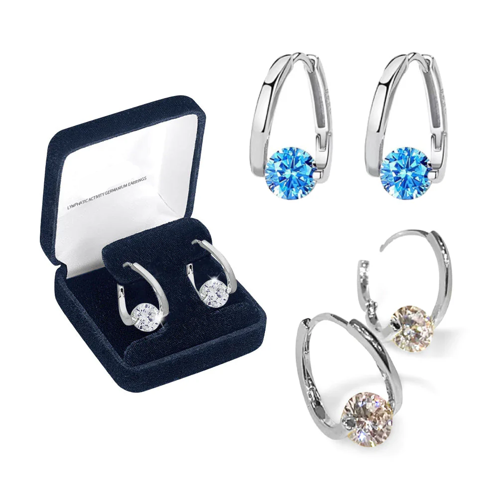 🔥 DERNIER JOUR – 80 % DE RÉDUCTION ✨ CZTICLE® Boucles d’oreilles lymphatiques de magnétothérapie au germanium