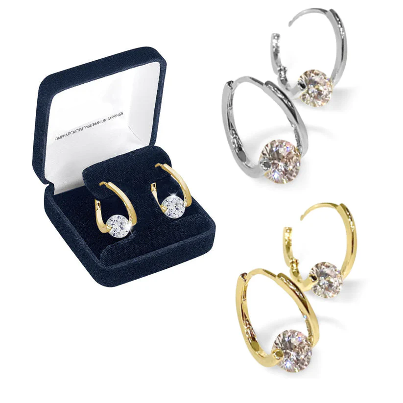 🔥 DERNIER JOUR – 80 % DE RÉDUCTION ✨ CZTICLE® Boucles d’oreilles lymphatiques de magnétothérapie au germanium