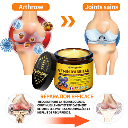 Purelora® Venin d'abeille Crème cicatrisante osseuse Pain-Relief 🐝🐝(Spécialement conçu pour les personnes âgées & Recommandé par Chirurgien)