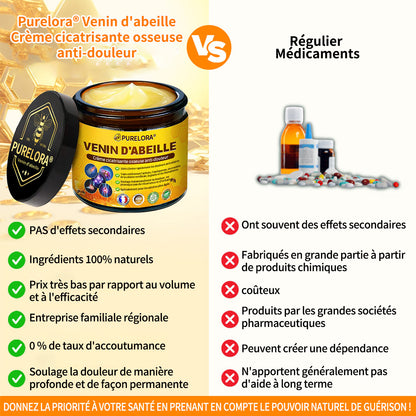 Purelora® Venin d'abeille Crème cicatrisante osseuse Pain-Relief 🐝🐝(Spécialement conçu pour les personnes âgées & Recommandé par Chirurgien)