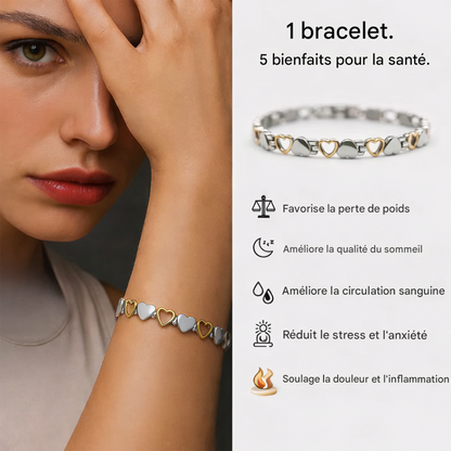 ⛓CZTICLE® Bracelet Magnétique Bien-Être ✨Relaxation · Meilleur Sommeil · Équilibre Intérieur