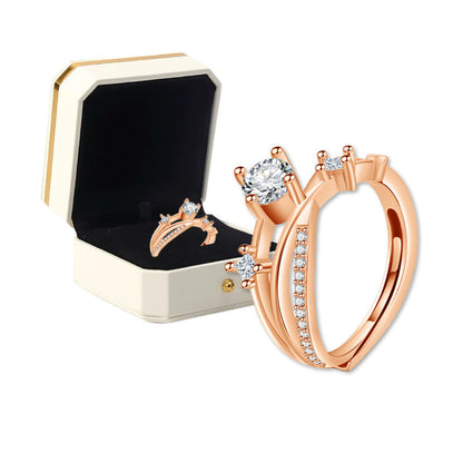 👩‍⚕️🔥 DERNIER JOUR -80% :👩‍⚕️ Bague de Magnétologie Lymphatique en Diamant CZTICLE®