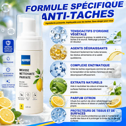 DERNIER JOUR : -60 % | Mousse Nettoyante Sans Rinçage — Vaporisez, Essuyez, C'est Propre !