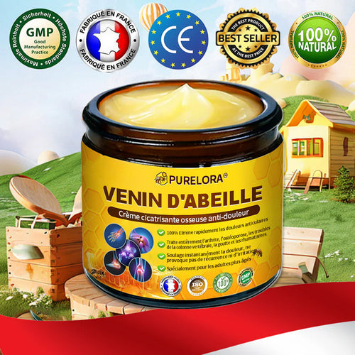Purelora® Venin d'abeille Crème cicatrisante osseuse Pain-Relief 🐝🐝(Spécialement conçu pour les personnes âgées & Recommandé par Chirurgien)