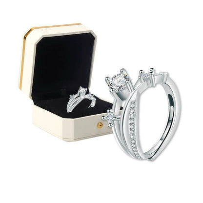 👩‍⚕️🔥 DERNIER JOUR -80% :👩‍⚕️ Bague de Magnétologie Lymphatique en Diamant CZTICLE®