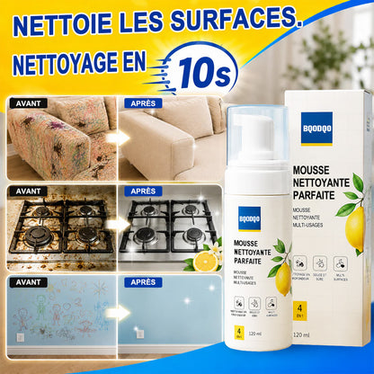 DERNIER JOUR : -60 % | Mousse Nettoyante Sans Rinçage — Vaporisez, Essuyez, C'est Propre !