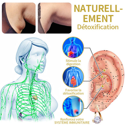 🔥 DERNIER JOUR – 80 % DE RÉDUCTION ✨ CZTICLE® Boucles d’oreilles lymphatiques de magnétothérapie au germanium