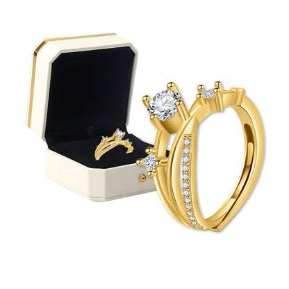 👩‍⚕️🔥 DERNIER JOUR -80% :👩‍⚕️ Bague de Magnétologie Lymphatique en Diamant CZTICLE®