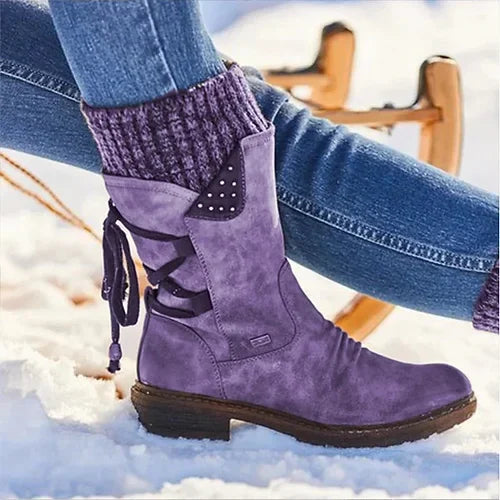 🔥 DERNIER JOUR -80 % ✨ Bottes d’hiver orthopédiques pour femmes avec doublure chaude en laine & soutien de la voûte plantaire ✅