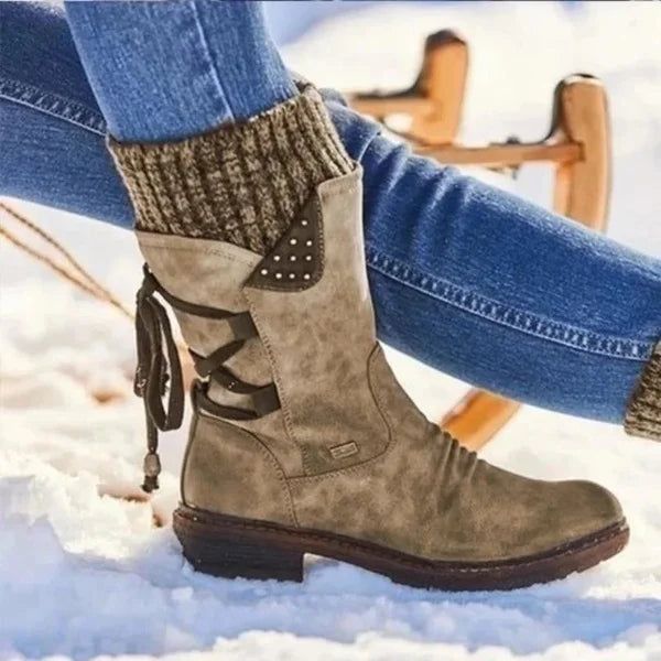 🔥 DERNIER JOUR -80 % ✨ Bottes d’hiver orthopédiques pour femmes avec doublure chaude en laine & soutien de la voûte plantaire ✅