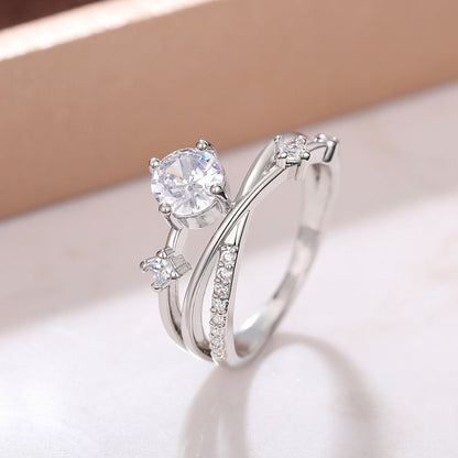 👩‍⚕️🔥 DERNIER JOUR -80% :👩‍⚕️ Bague de Magnétologie Lymphatique en Diamant CZTICLE®