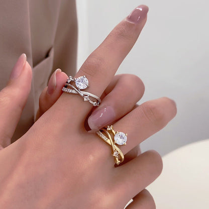 👩‍⚕️🔥 DERNIER JOUR -80% :👩‍⚕️ Bague de Magnétologie Lymphatique en Diamant CZTICLE®
